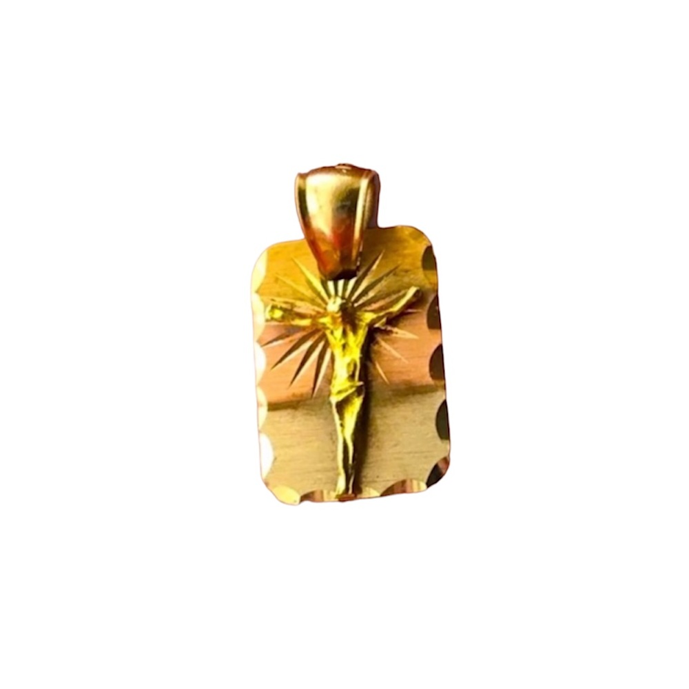 • 14k Vintage Jesus Pendant •